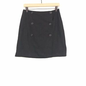 Ann Taylor Double Breasted Front Wool Blend Skirt